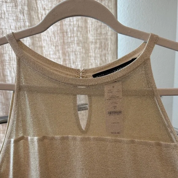 White House Black Market Gold Tank Top - Picture 3 of 5